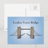 Carte postale : London Tower Bridge (Devant / Derrière)