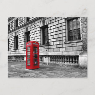 Carte postale London-Westminster Red Phone Box