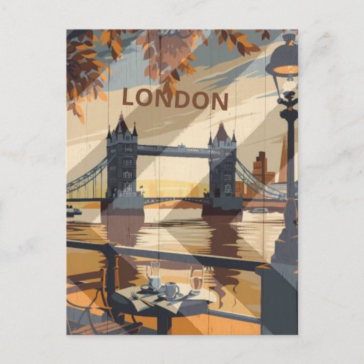 Carte postale londonienne esthétique Vintage voyag (Devant)