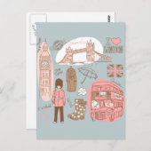 Carte Postale londres (Devant / Derrière)