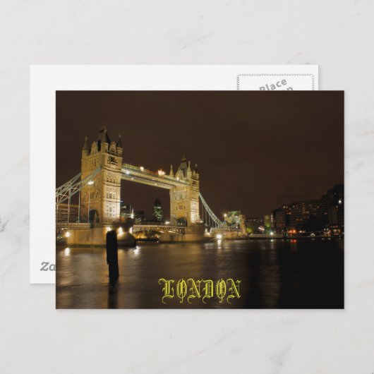 Carte postale Londres (Devant / Derrière)