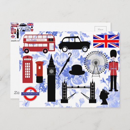 Carte postale Londres (Devant / Derrière)