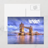 Carte Postale Londres (Devant / Derrière)