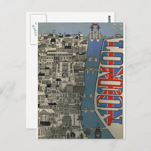 Carte Postale londres (Devant / Derrière)