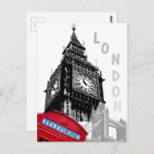 Carte Postale Londres (Devant / Derrière)