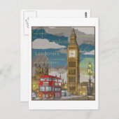 Carte postale Londres (Devant / Derrière)
