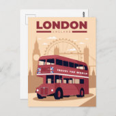 CARTE POSTALE LONDRES (Devant / Derrière)