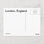 Carte Postale Londres (Dos)