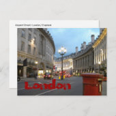 Carte Postale Londres (Devant / Derrière)