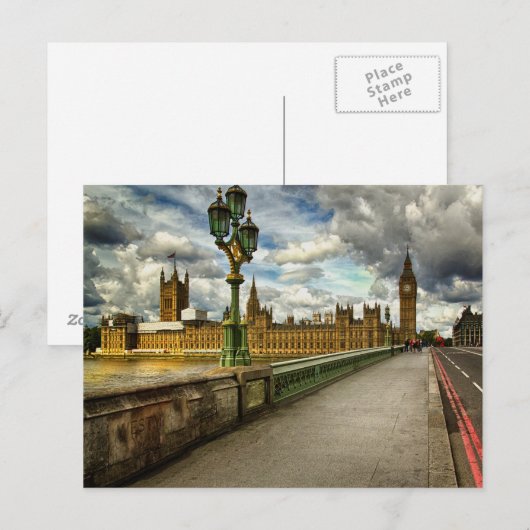 Carte Postale Londres (Devant / Derrière)