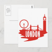 Carte Postale Londres (Devant / Derrière)