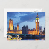 Carte postale Londres (Devant / Derrière)