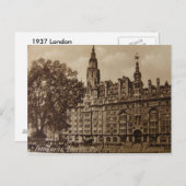 Carte Postale Londres 1937 (Devant / Derrière)