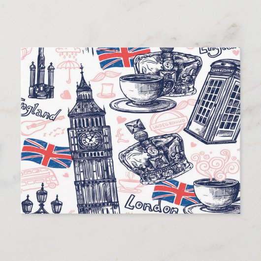 Carte postale Londres, Angleterre (Devant)