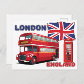 Carte Postale Londres Angleterre (Devant / Derrière)