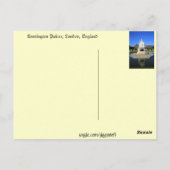 Carte postale Londres, Angleterre (Dos)