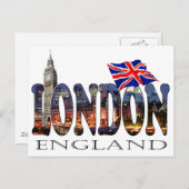 Carte Postale Londres Angleterre (Devant / Derrière)