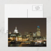 Carte Postale Londres, Angleterre à Night Postcard (Devant / Derrière)