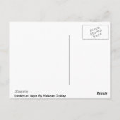 Carte Postale Londres, Angleterre à Night Postcard (Dos)