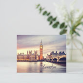 Carte Postale Londres Angleterre Big Ben (Debout devant)