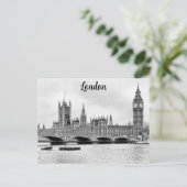 Carte Postale Londres Angleterre Big Ben Westminster Travel (Debout devant)