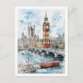 Carte Postale Londres Angleterre célèbre Travel Place (Devant)