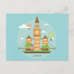 Carte Postale Londres Angleterre Grande-Bretagne