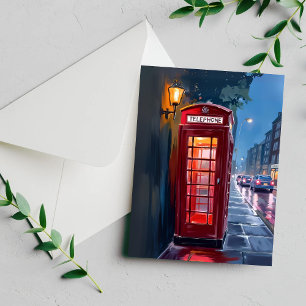 Carte Postale Londres Angleterre Red Telephone Booth Travel