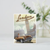 Carte Postale Londres Angleterre Retro Travel Art Vintage (Debout devant)