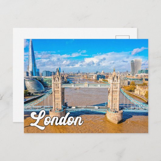 Carte Postale Londres, Angleterre, Royaume-Uni (Devant / Derrière)