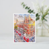 Carte Postale Londres Angleterre Travel Place Watercolor (Debout devant)