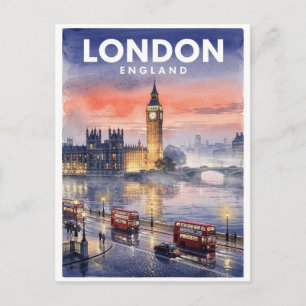 Carte Postale Londres Angleterre Vintage