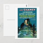 Carte Postale Londres après minuit (1927) (Devant / Derrière)