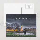 Carte Postale Londres - Big Ben et le Parlement (Devant / Derrière)