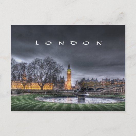 Carte Postale Londres - Big Ben et le Parlement (Devant)