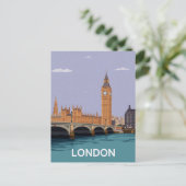 Carte Postale Londres Big Ben & Parlement (Debout devant)