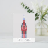 Carte Postale Londres Big Ben Union Jack (Debout devant)