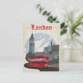 Carte Postale Londres - Bus Rouge (Debout devant)