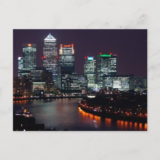 Carte Postale Londres City Night Royaume-Uni Voyage (Devant)