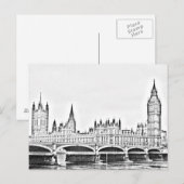 Carte Postale LONDRES classique (Devant / Derrière)