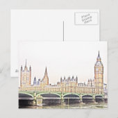 Carte Postale LONDRES classique (Devant / Derrière)