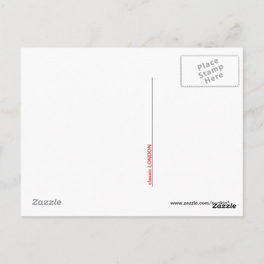 Carte Postale LONDRES classique (Dos)