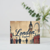 Carte Postale Londres classique en Retro (Debout devant)