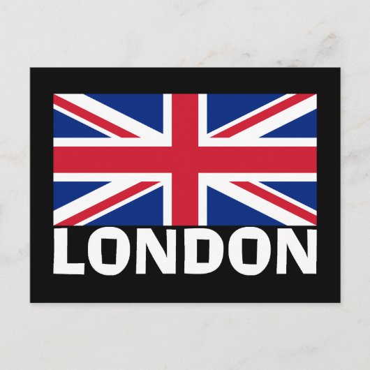 Carte Postale Londres en blanc (Devant)