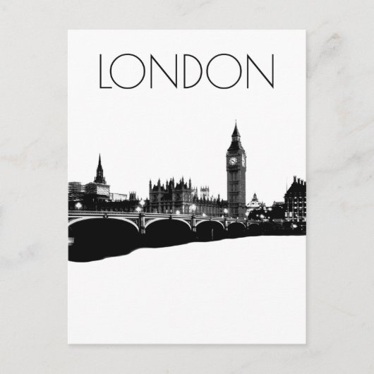 Carte Postale Londres et Big Ben (Devant)