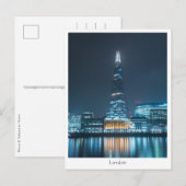 Carte Postale Londres la nuit (Devant / Derrière)