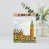 Carte Postale Londres. Les Chambres du Parlement. (Debout devant)