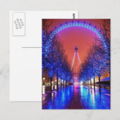 Carte postale Londres Merry-Go-Round (Devant / Derrière)