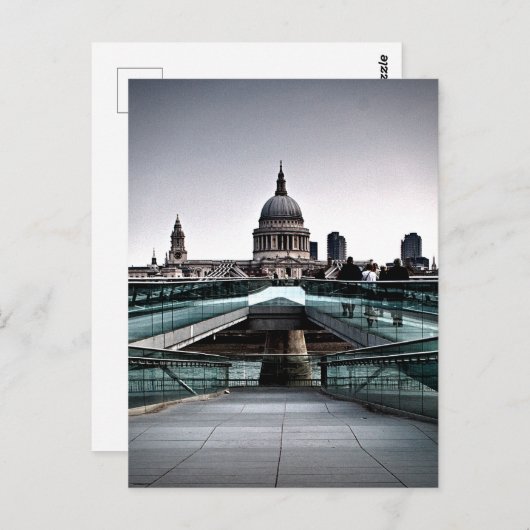 Carte Postale Londres - Millennium Bridge & St Pauls (6334) (Devant / Derrière)