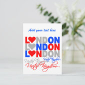 Carte postale Londres - personnaliser ! (Debout devant)